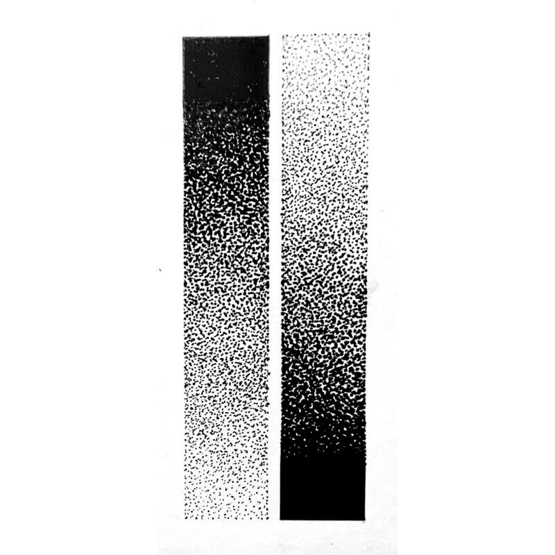 tatouage flash rectangle double degrade points abstrait graphique
